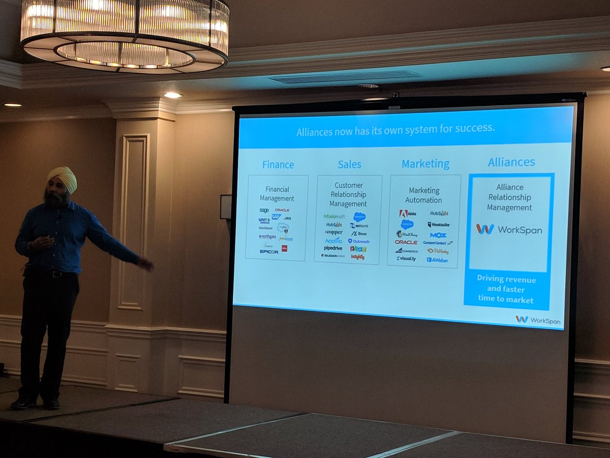 tweetsinha's tweet photo. .@WorkSpan @MayankBawa speaking about #alliances @ASAP_Global -"we lack an operational system for Chief Alliance Officer" and ecosystem leaders need to fix it today. https://t.co/JsVLbTnx0n