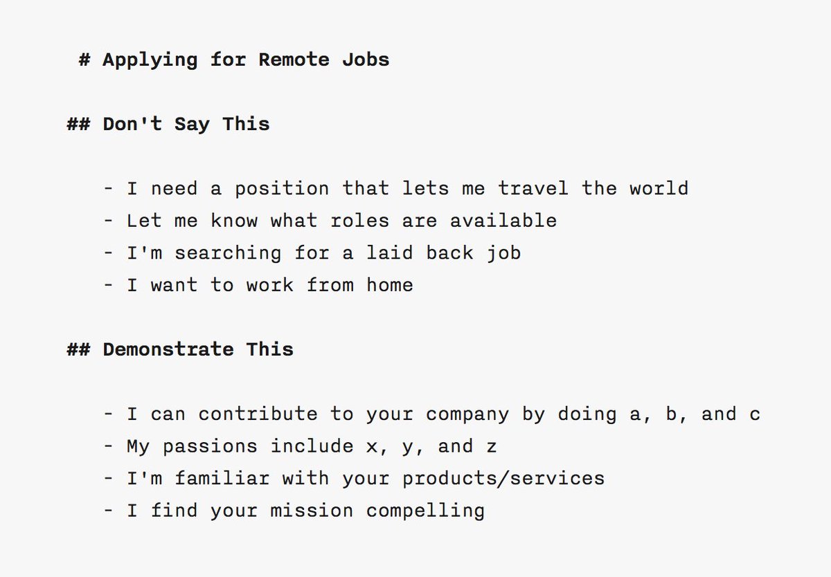 A few words of advice for applying  to remote jobs 🙂: