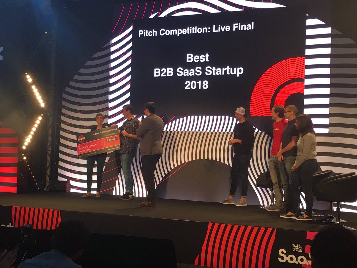 Shift_AI_Events's tweet photo. Congratulations 🎉🎈🍾 to @CledaraHQ for scoring the AMAZING prize from @Zendesk &amp; the title of the Best SaaS Startup of 2018 👏👏👏2nd place goes to @VIBB_IO 👏 That’s a wrap. #SaaStock18 has been a blast ❤️❤️❤️ https://t.co/nsyhESCk7H