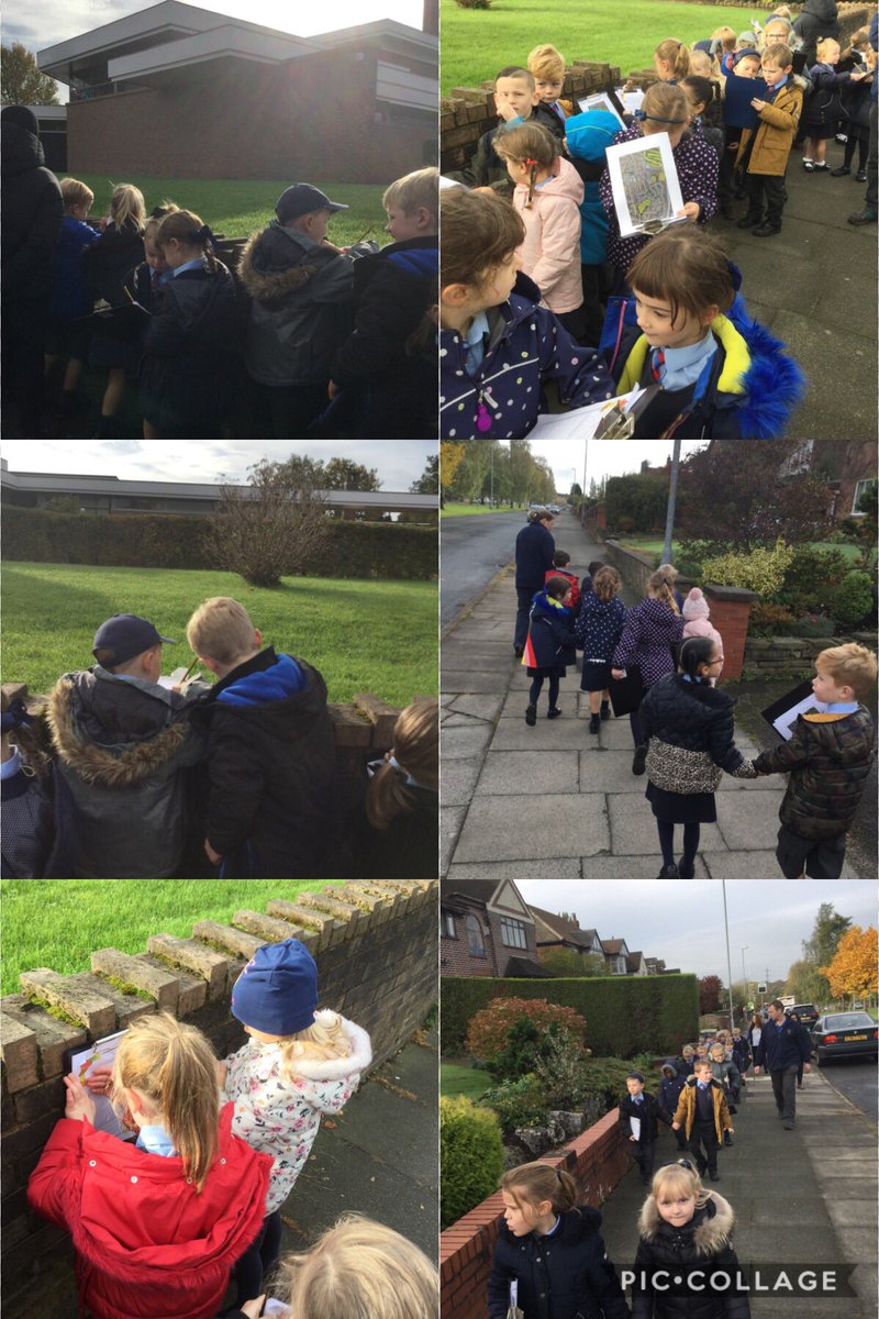 Miss_JonesSTM's tweet image. A walk around our local area! So much fun this morning following maps, looking at human and physical features of our area and using adjectives to describe what we see 👀We even made a lovely friend on the way...  can you spot her? #OurLocalArea #Activelearning ☺️🌟