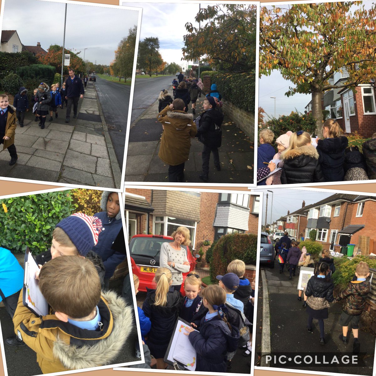 Miss_JonesSTM's tweet image. A walk around our local area! So much fun this morning following maps, looking at human and physical features of our area and using adjectives to describe what we see 👀We even made a lovely friend on the way...  can you spot her? #OurLocalArea #Activelearning ☺️🌟