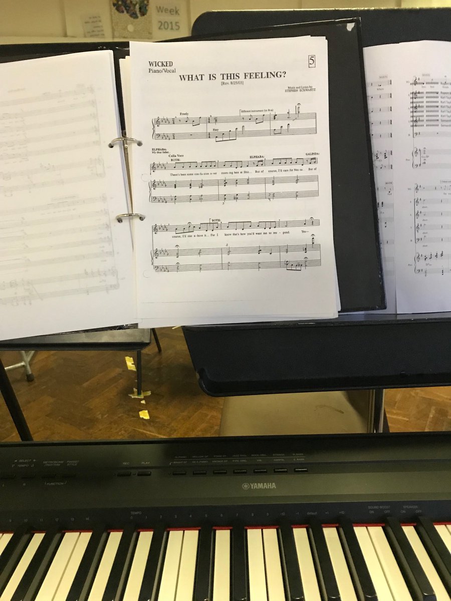 teepeemusic's tweet photo. Brilliant session tonight! Duet rehearsed and blocking started for What is this Feeling? @WickedUK with @burymusic Youth Show Choir Well done guys! #BYSC https://t.co/jK4GnX2LLi