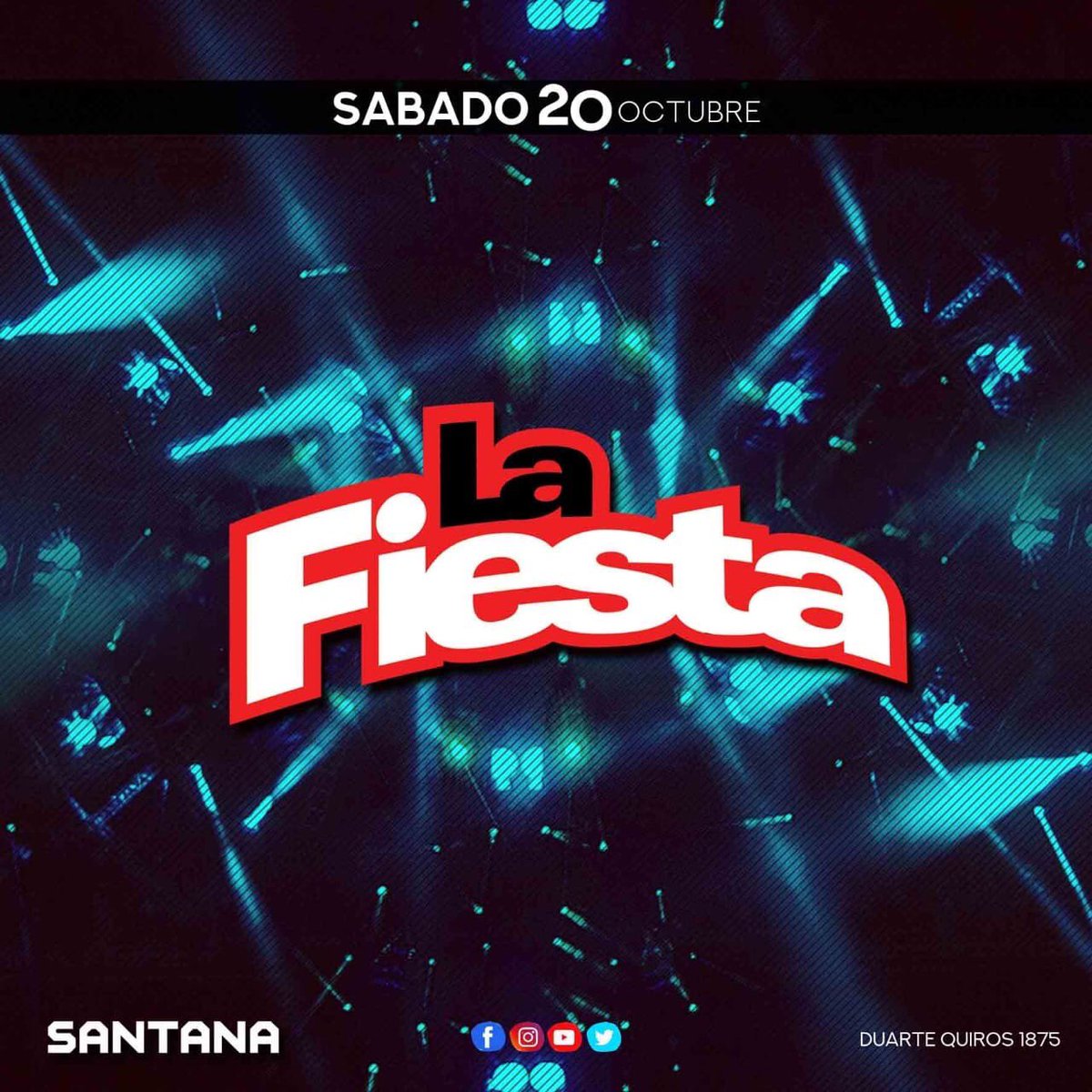 lafiestaoficial's tweet photo. Atención fiesteros!!
Este próximo sábado volvemos a #Santana con toda la fiesta de siempre!!! No podes faltar. #SentiteVivo https://t.co/obdQNTz5DR