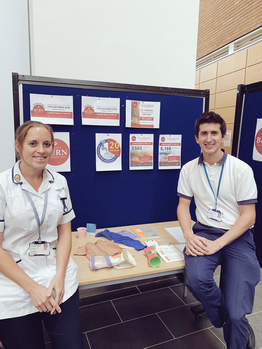 NNUHphysio's tweet photo. ๐นOur brilliant @NNUH Burns and Plastics Physiotherapy team raising awareness of burns and the treatment options we provide๐น #BeBurnsAware #NationalBurnAwarenessDay #PlasticsPhysio #teamNNUH https://t.co/4zFUv3Lvkp