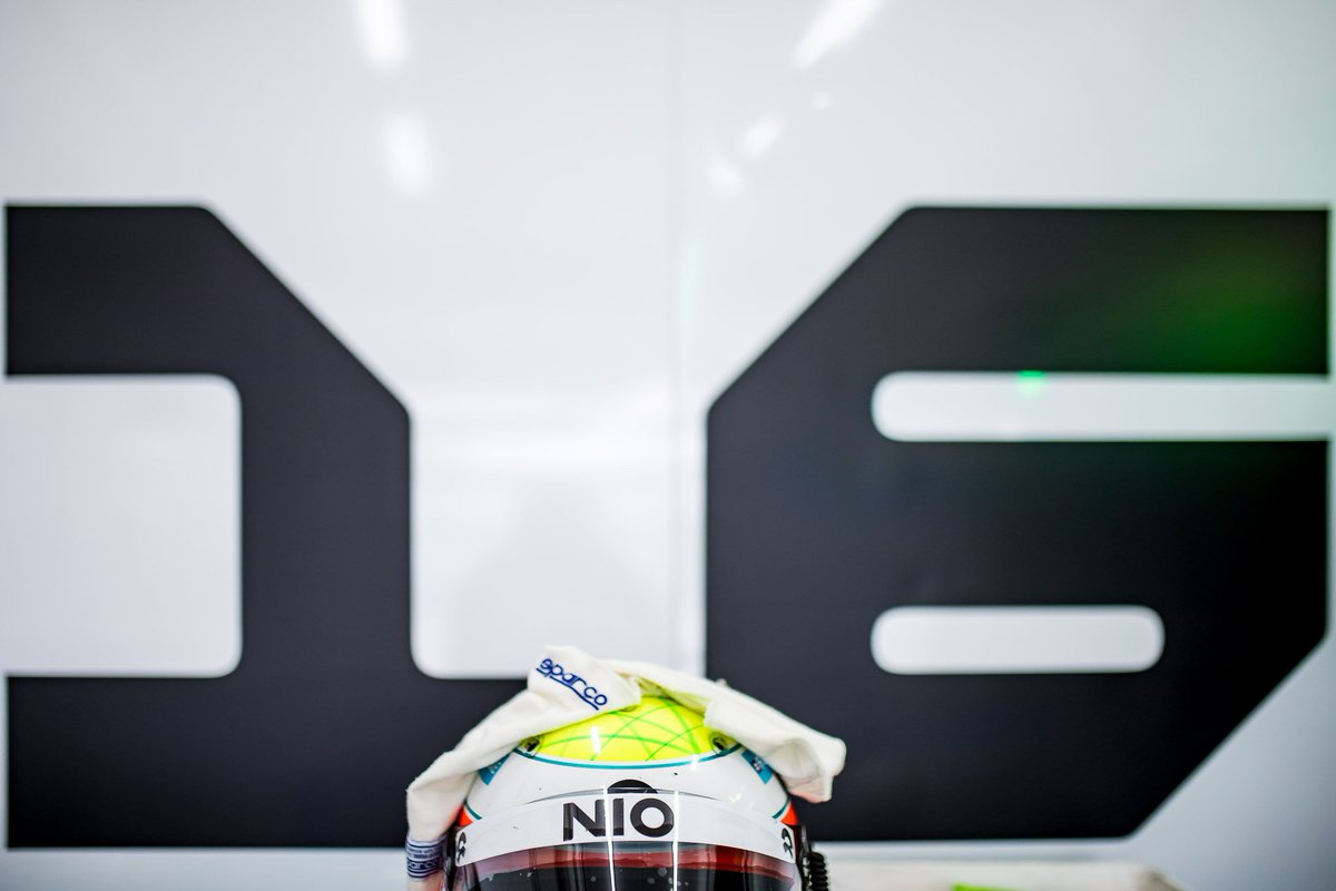 NIOGlobal's tweet photo. That's it for today, testing resumes on Friday. Suffering from FOMO already? Join us here tomorrow at 8pm for a live Twitter chat with @OliverTurvey #NIO #BlueSkyComing #NIOsphere #FEtesting @ABBFormulaE https://t.co/uV282dXSdj