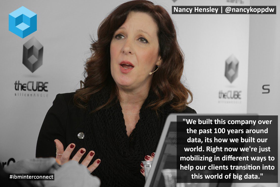 theCUBE's tweet photo. Nancy Hensley
on theCUBE from IBM Interconnect
Follow @theCUBE and don't miss a minute
#WomenInTech Wednesday
@nancykoppdw #WiT #IBM @IBM #IBMInterConnect https://t.co/4wBzv6rcDH