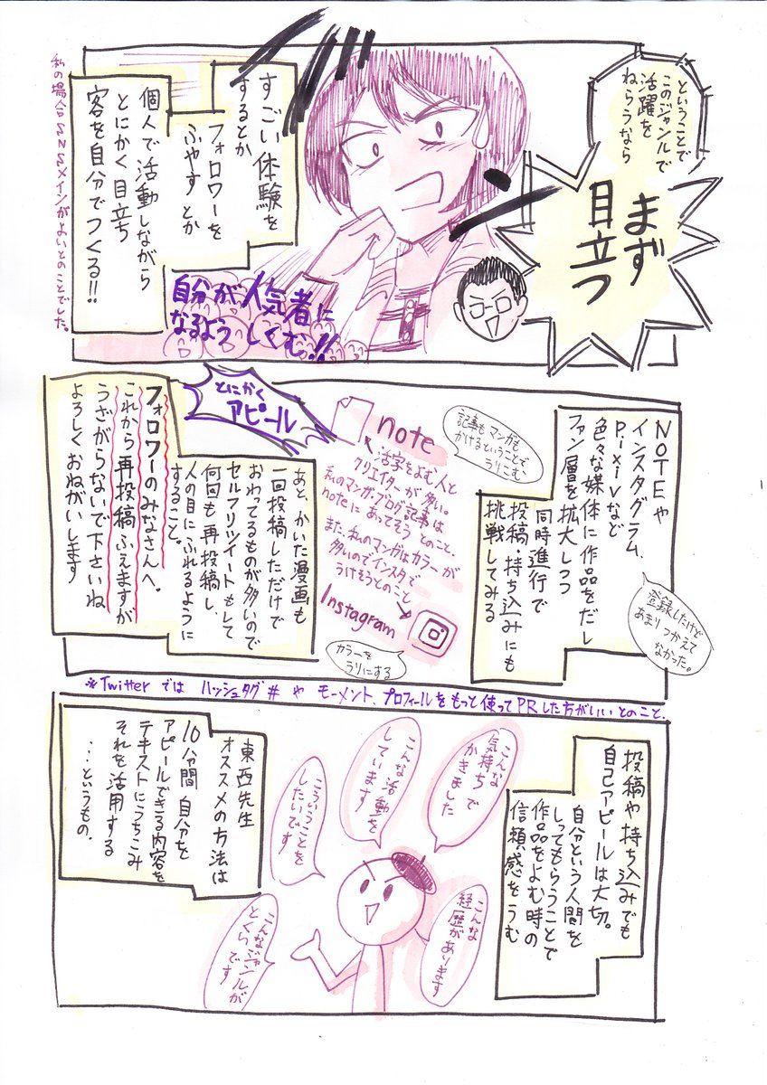漫画ソムリエ東西サキのマンガ持ち込み先 進路相談レポ漫画とイラスト まとめ 2ページ目 Togetter