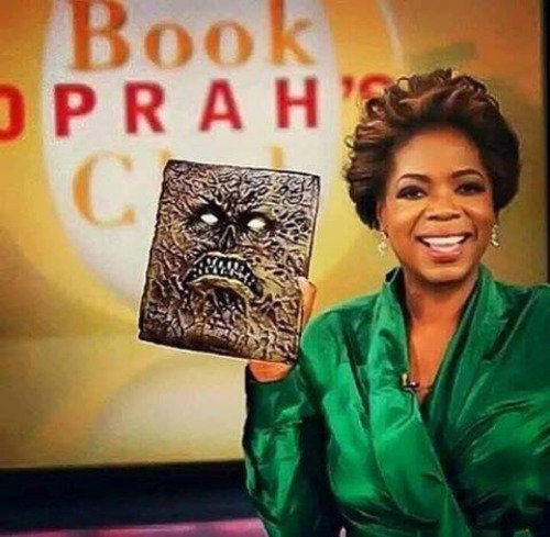 Bin Salman also met with Oprah, probably to promote her new book.