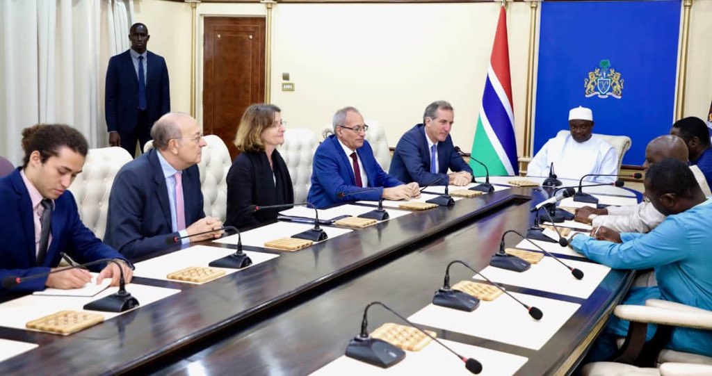 BarrowPresident's tweet image. I was happy to receive the Ambassador of France to The Gambia, His Excellency, Christophe Bigot, in my office at the State House in Banjul. 
Christophe is a good friend of The Gambia who’s supported our effort of building the “new Gambia”.