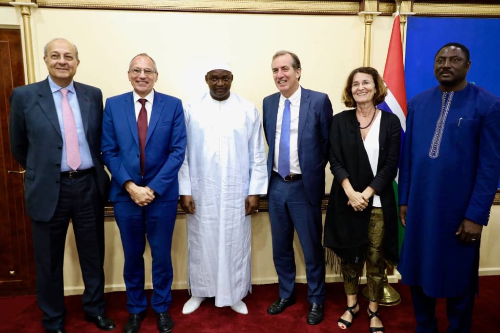 BarrowPresident's tweet image. I was happy to receive the Ambassador of France to The Gambia, His Excellency, Christophe Bigot, in my office at the State House in Banjul. 
Christophe is a good friend of The Gambia who’s supported our effort of building the “new Gambia”.