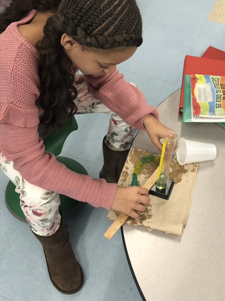 GeckosJE's tweet image. @GreerElementary Ss wonder does water affect regular gummy worms the same way as neon gummy worms?  #scientistsatwork #curiousstudents #scientificmethod @k12albemarle