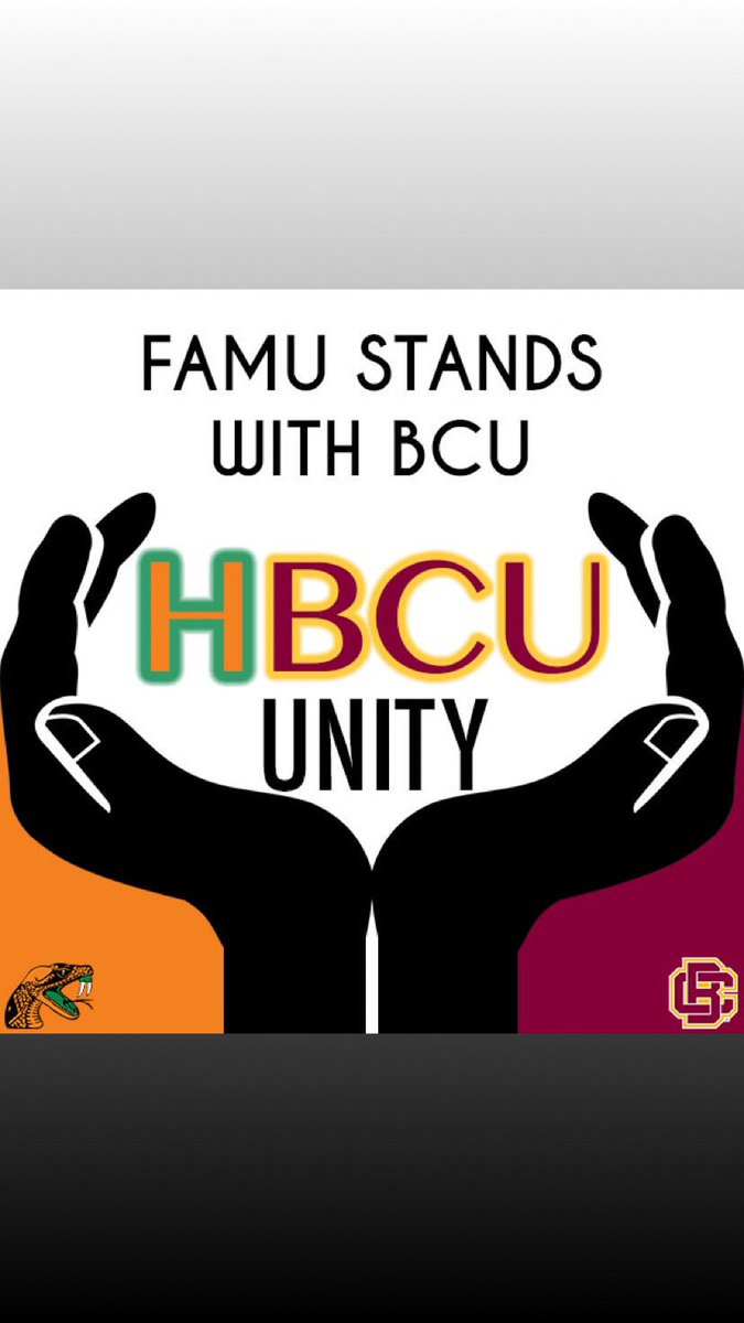 The Campus Activities Board at Florida A&M University stands with the students, faculty, and staff at Bethune Cookman University! We stand with you in unity during your time of need! 🐍🐯 #HbcuStrong #HbcuUnity #HailMary #BCU #FAMU #DefeatTheBOT