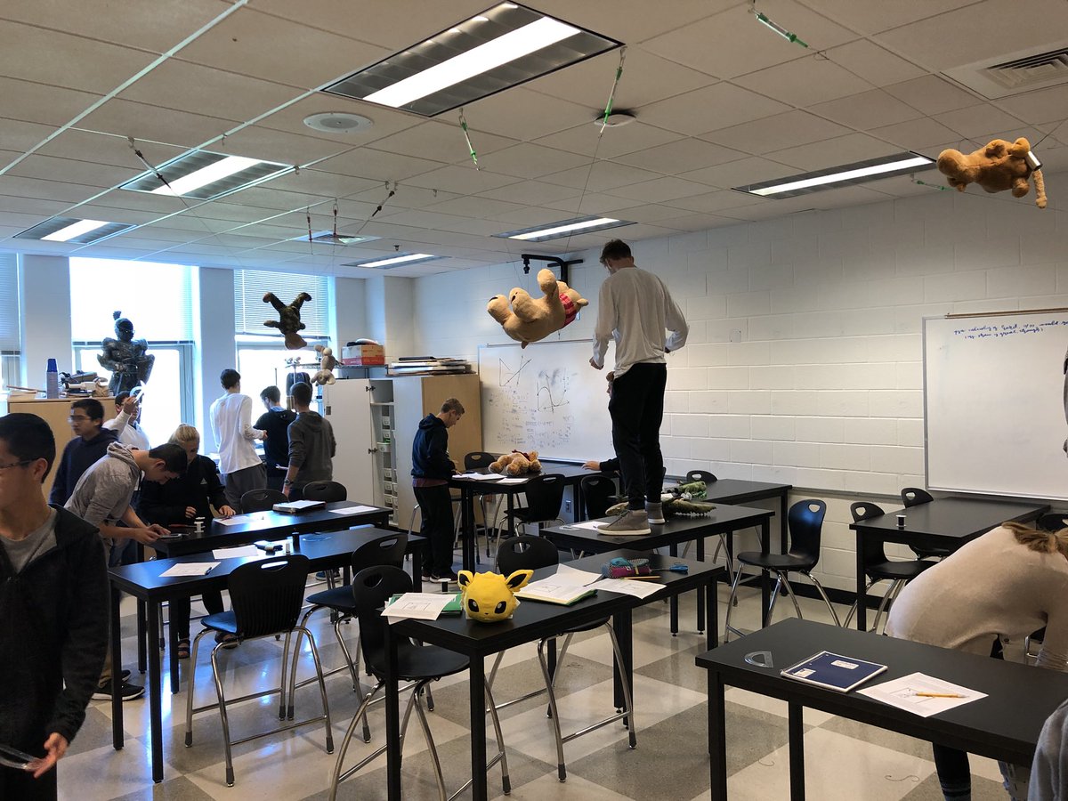 WCHSPhysics's tweet photo. Never a bad time to have your favorite stuffed animal help you ponder physics. #pillowpetsareimposters https://t.co/WNCevDGtgD