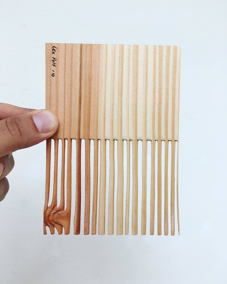 woesvanhaaften's tweet image. We’ve received new artworks by #LexPott ! You can see the life of the tree in the wood: good summers give a wide annual ring, harsh winters a thin one. 
By sandblasting you blow away the soft rings of summer, leaving a wide gap.
#collectibledesign #postmoderncollection