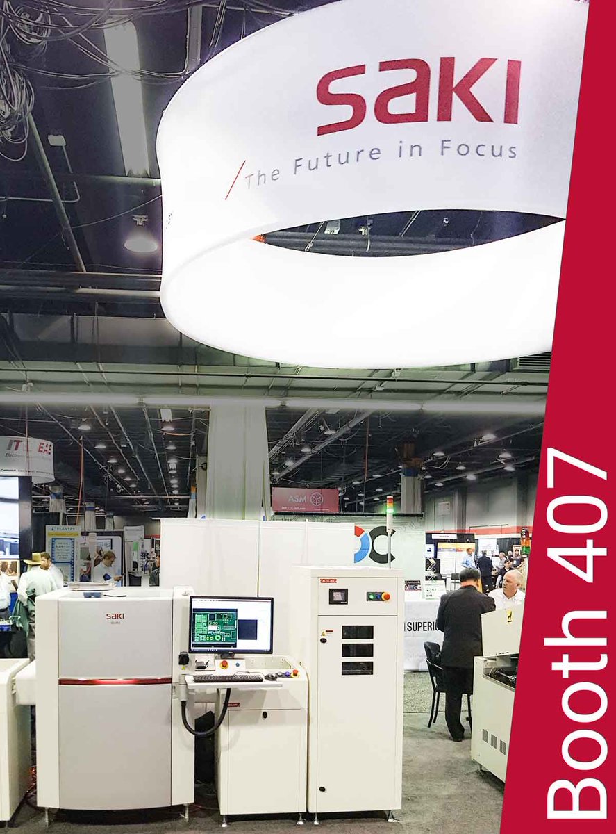 Saki Corporation (@sakicorp_us) on Twitter photo Visit Saki @SMTAIntl Booth 407, where our 3Di AOI M2M capabilities are on display as part of the Fuji America line - read more here ... bit.ly/2Epy5XW
#SMTAI2018 #SMTAI18 #SMTAI <a href="/SMTAorg/">SMTA</a> Visit Saki @SMTAIntl Booth 407, where our 3Di AOI M2M capabilities are on display as part of the Fuji America line - read more here ... bit.ly/2Epy5XW
#SMTAI2018 #SMTAI18 #SMTAI <a href="/SMTAorg/">SMTA</a>