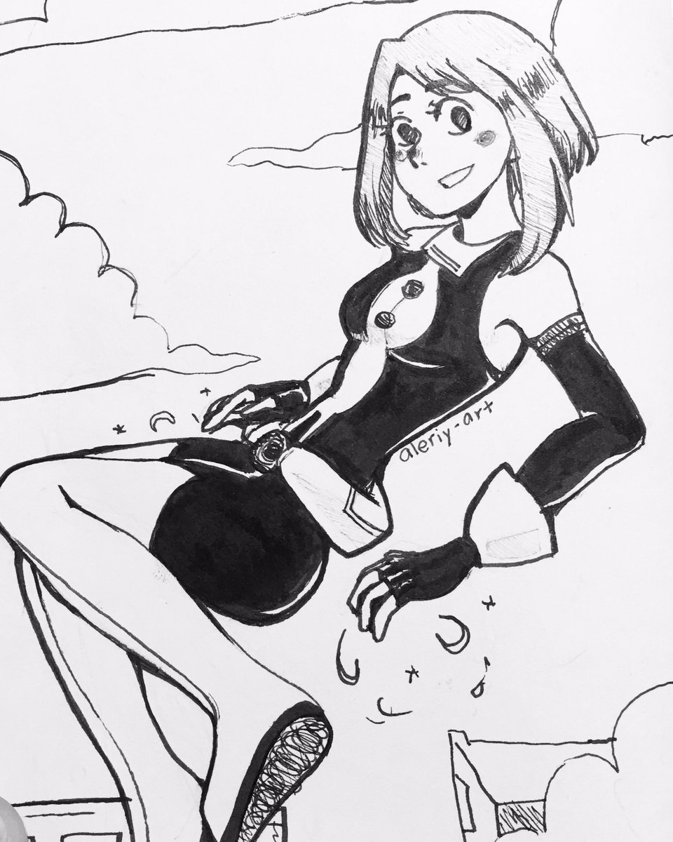 Day 16 - float 
#Inktober2018 #ink #ochaco #uraraka #bnhero #bnhainktober2018 #fanart 