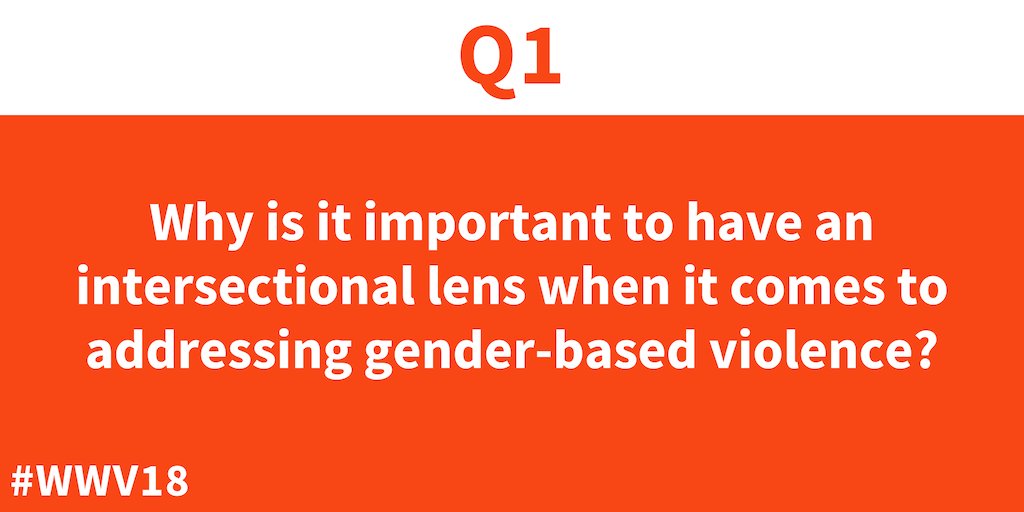 YWCAUSA's tweet photo. We love y'all. Alright, let's get started with the questions!
Q1: Why is it important to have an intersectional lens when it comes to addressing gender-based violence? #WWV18 https://t.co/ky6N5tnT5s
