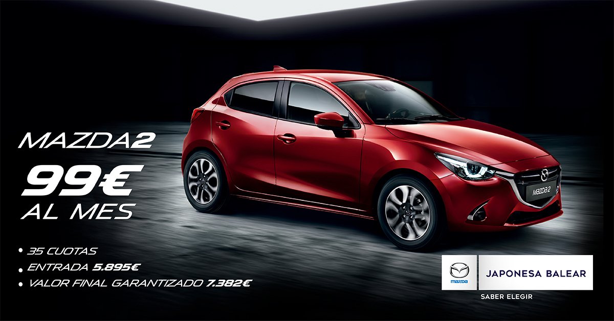 Ahora tú también puedes tenerlo. ¿A qué esperas? #Mazda2