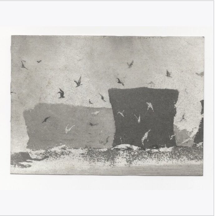 If, like us, you loved listening to Norman Ackroyd RA talking to Robert Macfarlane on radio 4 this morning you can bid for this beautiful etching of Anvil Rock- Shetland, 2018 32auctions.com/organizations/… bidding ends tonight #supportingthearts <a href="/TCSDulwich/">The Charter School North Dulwich</a>