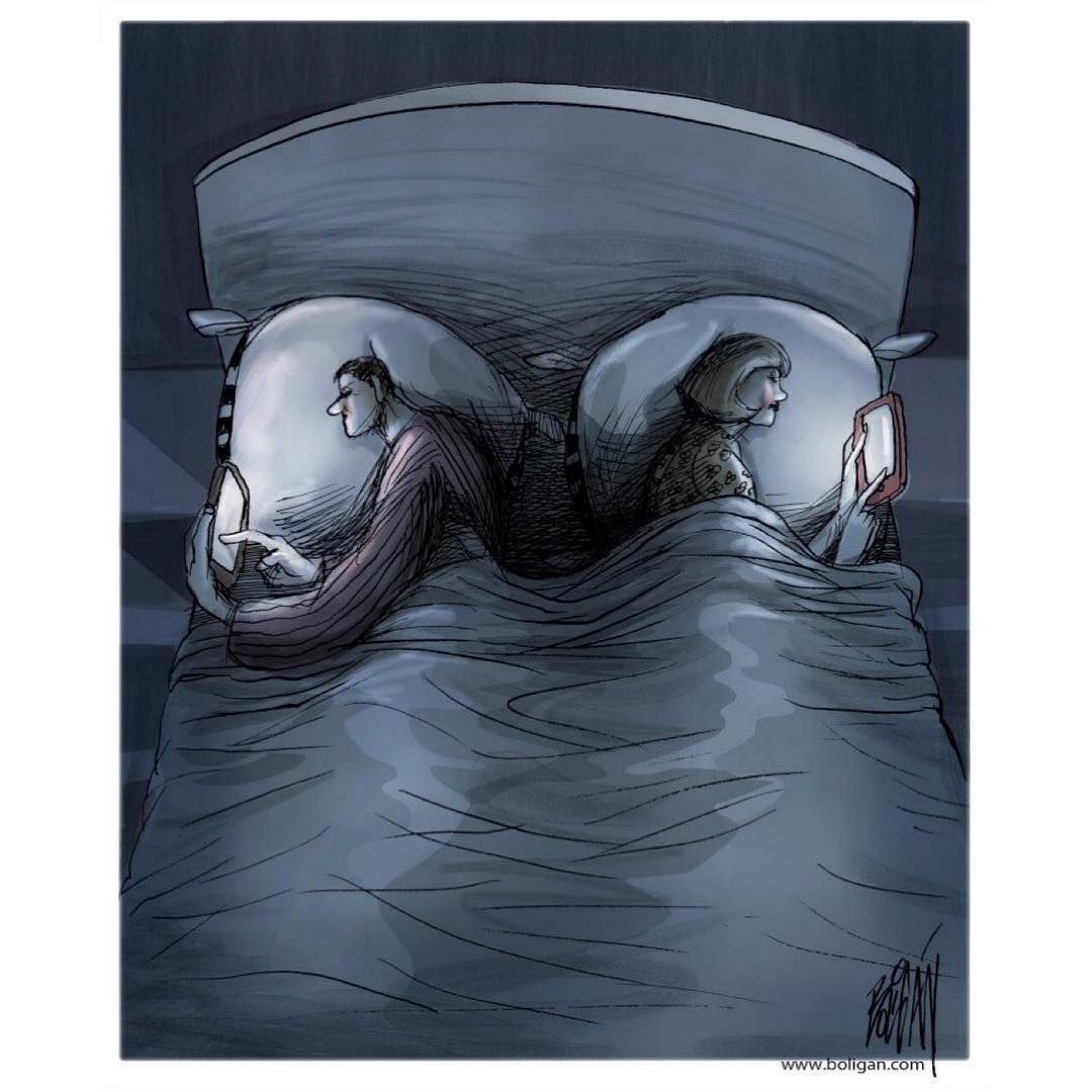 وحيدان معًا!
للفنان : angelboligan