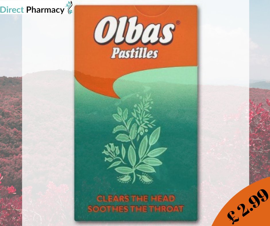 directcare_ltd's tweet image. Olbas Pastilles 45g 

#DirectPharmacy #Olbas #45g 

RRP : £ 4.25

Selling price : £ 2.99

Get 299 Rewards Point to buy this product.

Buy today from us:- buff.ly/2OYkNlG