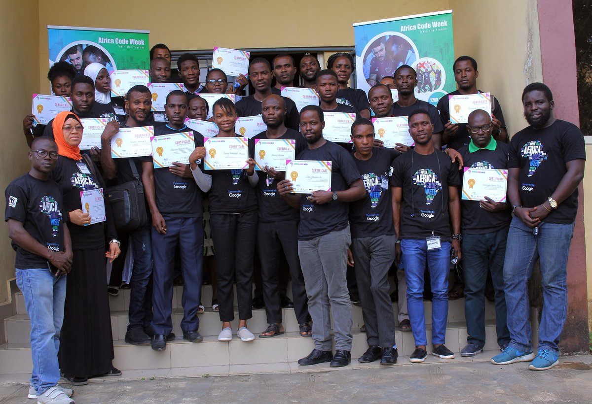 TobyCodes's tweet photo. Africa Code Week 2018 TTT. Coding is the new language! Thank you @GoogleAfrica @sap4good @AfricaCodeWeek @SAPAfrica @GoogleForEdu @euidem #GlobalGoals #SDG4 #SDG8 #SDG17 #sap4good #digitalskills #coding #AfricaCodeWeek #Code #GrowWithGoogle #GoogleDigitalSkills #euidem https://t.co/GIZoqeZ1Uk