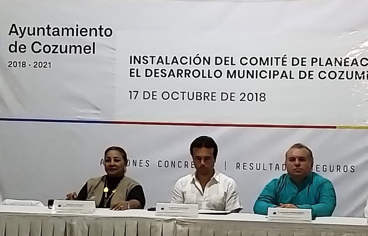 A través de la delegada <a href="/RosarioOY/">Rosario Ortiz</a> la #Sedesol #QuintanaRoo  presente en la instalación del Comité de Planeación para el Desarrollo Municipal de #Cozumel cuya responsabilidad es formular y promover programas de inversión en beneficio de los ciudadanos. <a href="/pedrojoaquin/"></a>