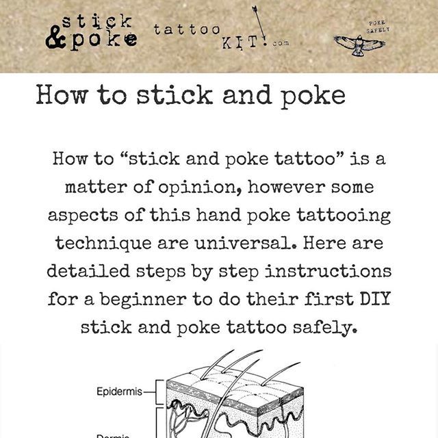 How to Stick and Poke Tattoo 