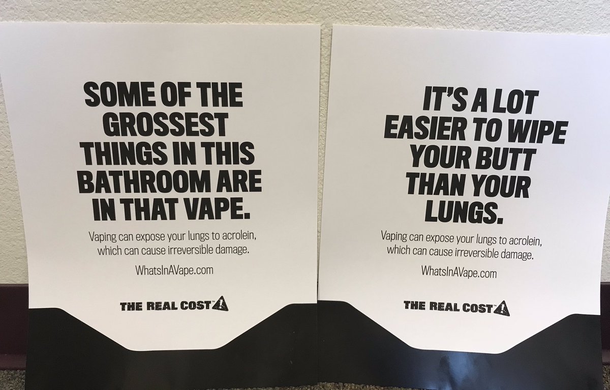 Starting an anti-vaping campaign on campus! Enough is enough...learn the  facts at https://t.co/yi2BGCtEtD ! #therealcost @CVHSYotes