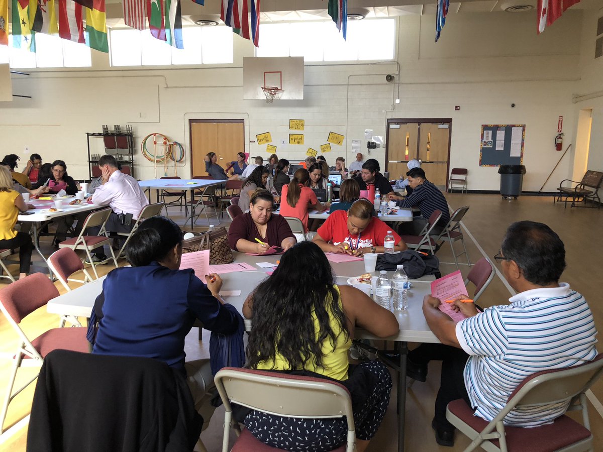 SpeasGlobal's tweet photo. Preparation for the #EnhancedPYP during our #EarlyReleaseDay. We examined what is NOT changing and discovered how the #IBLearnerProfile definitions have #Subsumed the #PYPAttitudes #Reflective #LearningJourney #pypchat @wsfcs https://t.co/IZNDHSIqS4