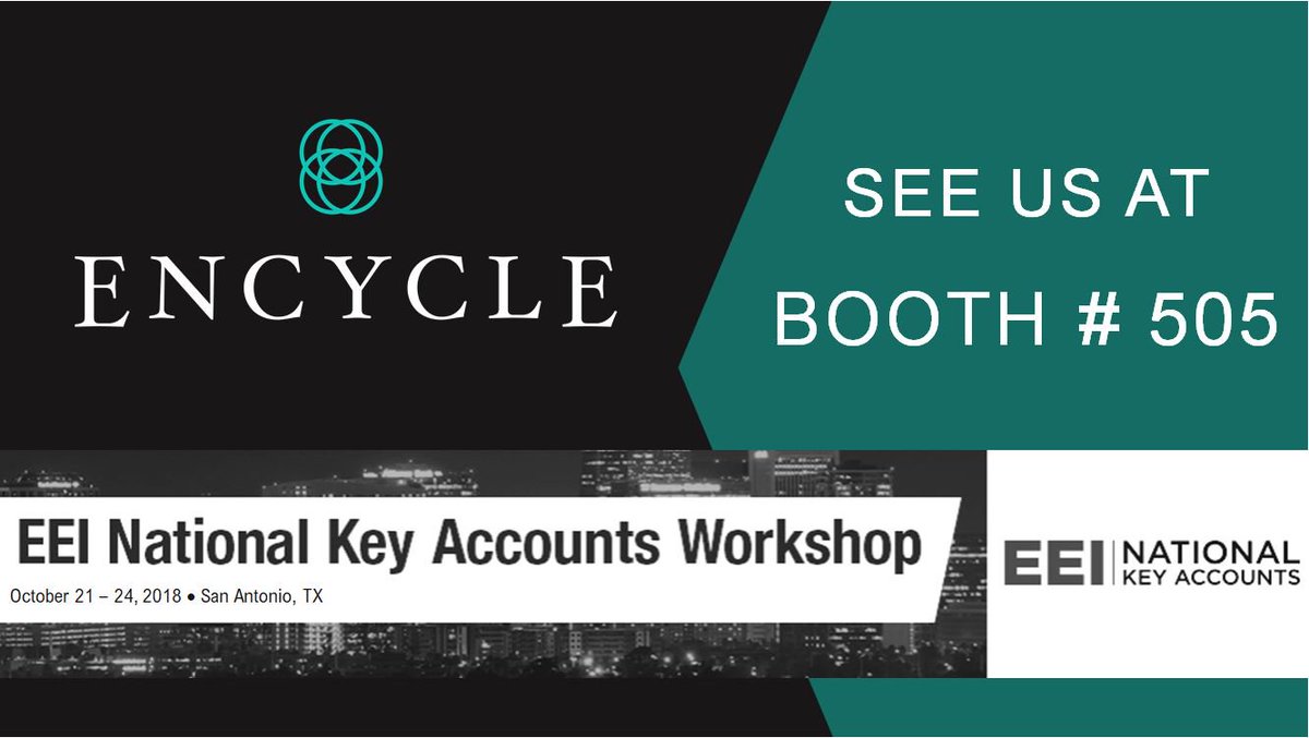 Our team will be at EEI National Key Accounts Workshop (hubs.ly/H0f9r8K0) in San Antonio.  Visit us at Booth # 505 or to set up a meeting in advance:  hubs.ly/H0f9rJy0