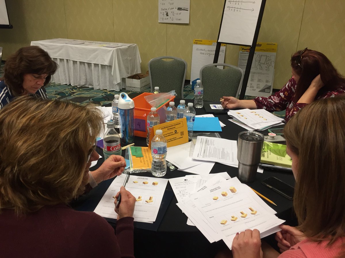 VDOE4STEM's tweet photo. Is it proportional or additive? Investigating with the Telling the Tale Task. #VDOE2018MathInstitute #VAis4Learners https://t.co/C1p4i40OBj