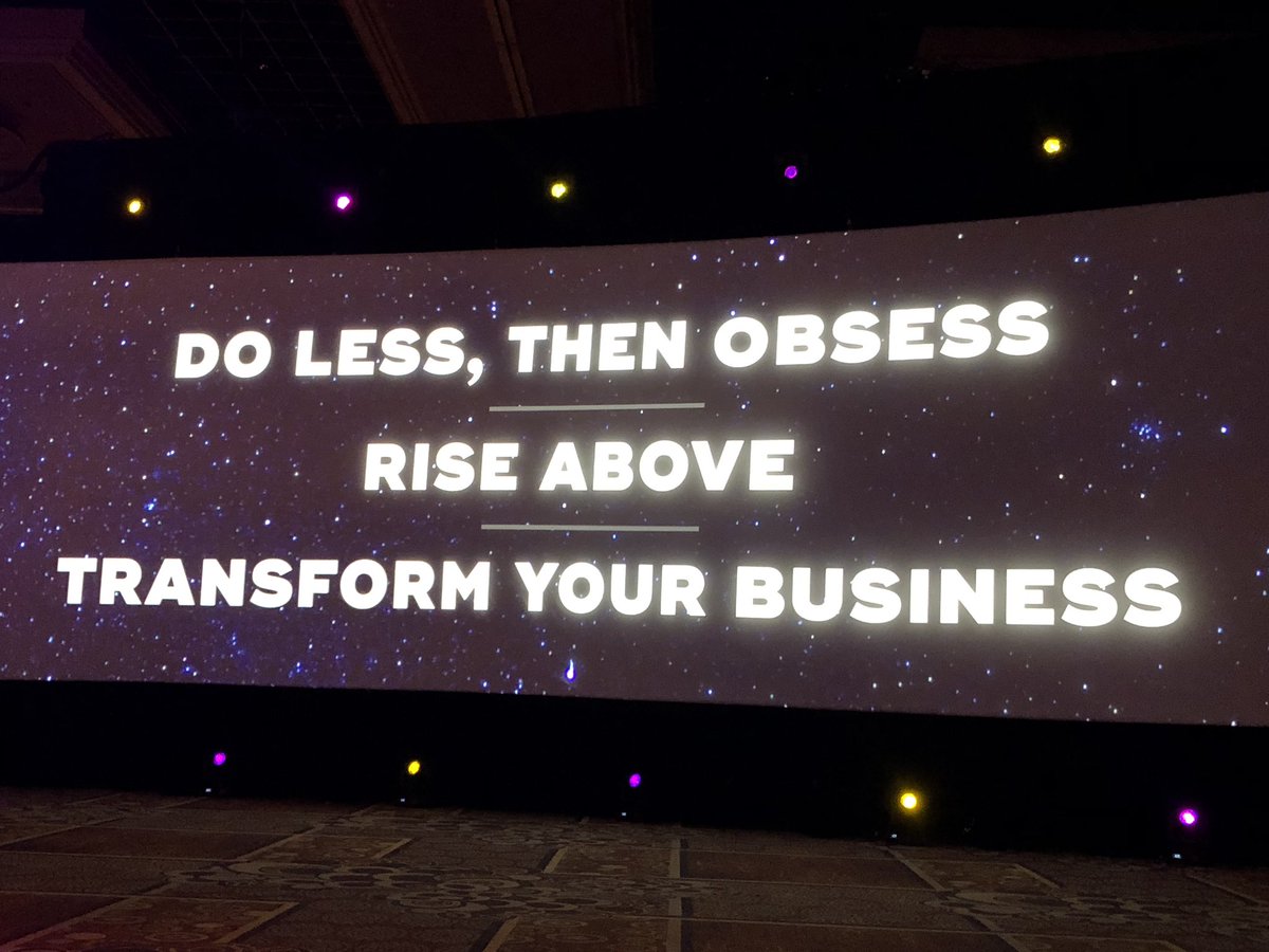 JSDon's tweet photo. Key takeaways for #TAU18. My personal challenge will be to do less, then obsess. Thanks @Teradata! https://t.co/UwXjgreAXK