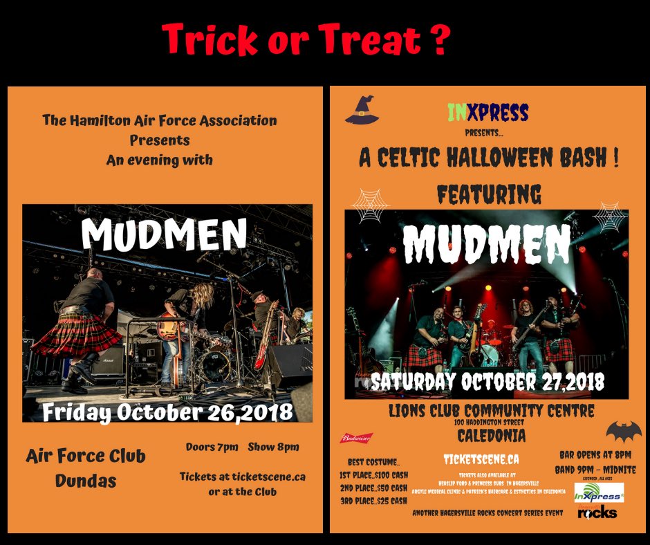 Bagpipes, Banjo’s and Beer ! 
Tickets at ticketscene.ca