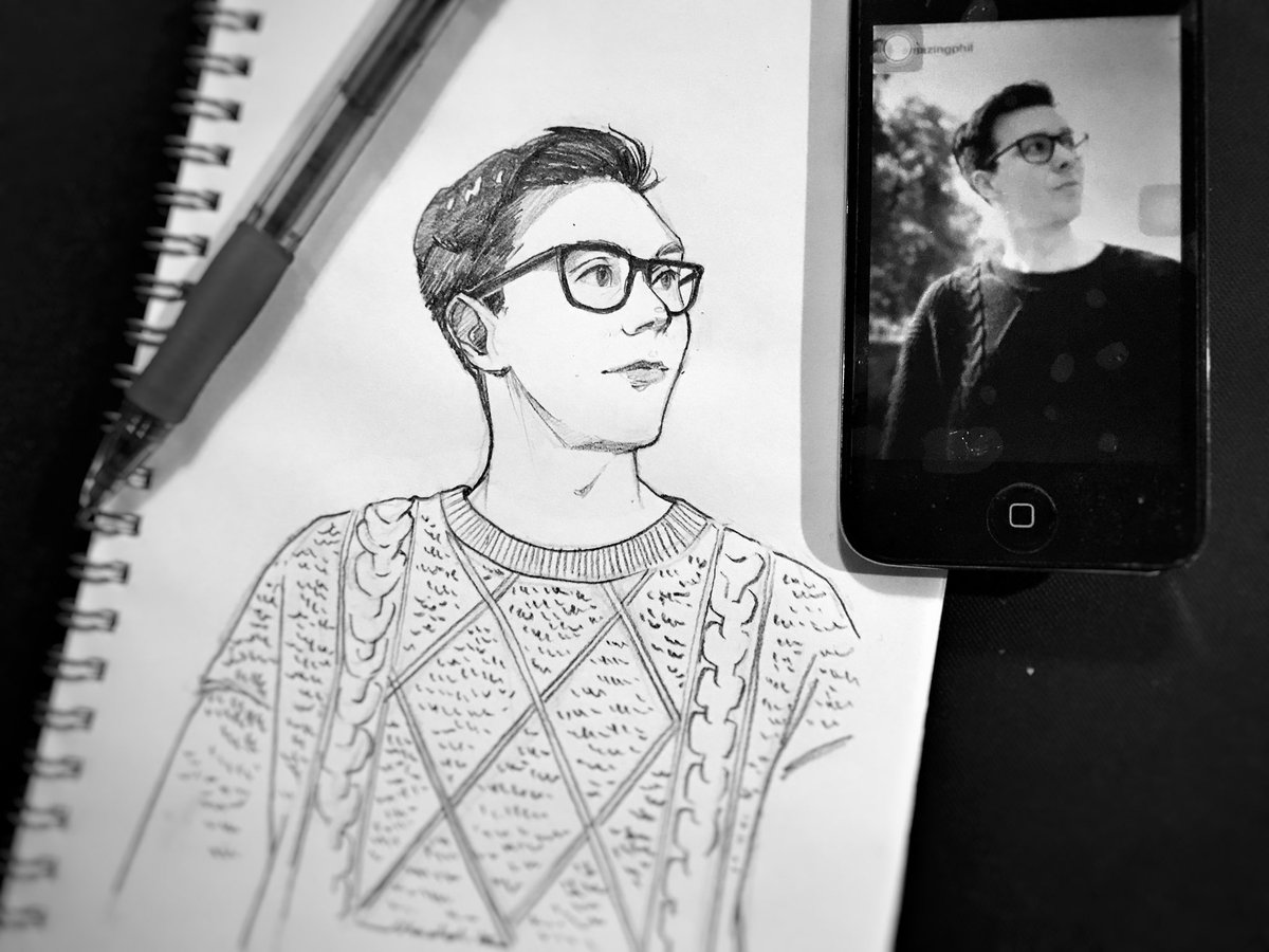 Cozy sweater worn by the sweetest most warmest person ever @amazingphil ❤️?? 
