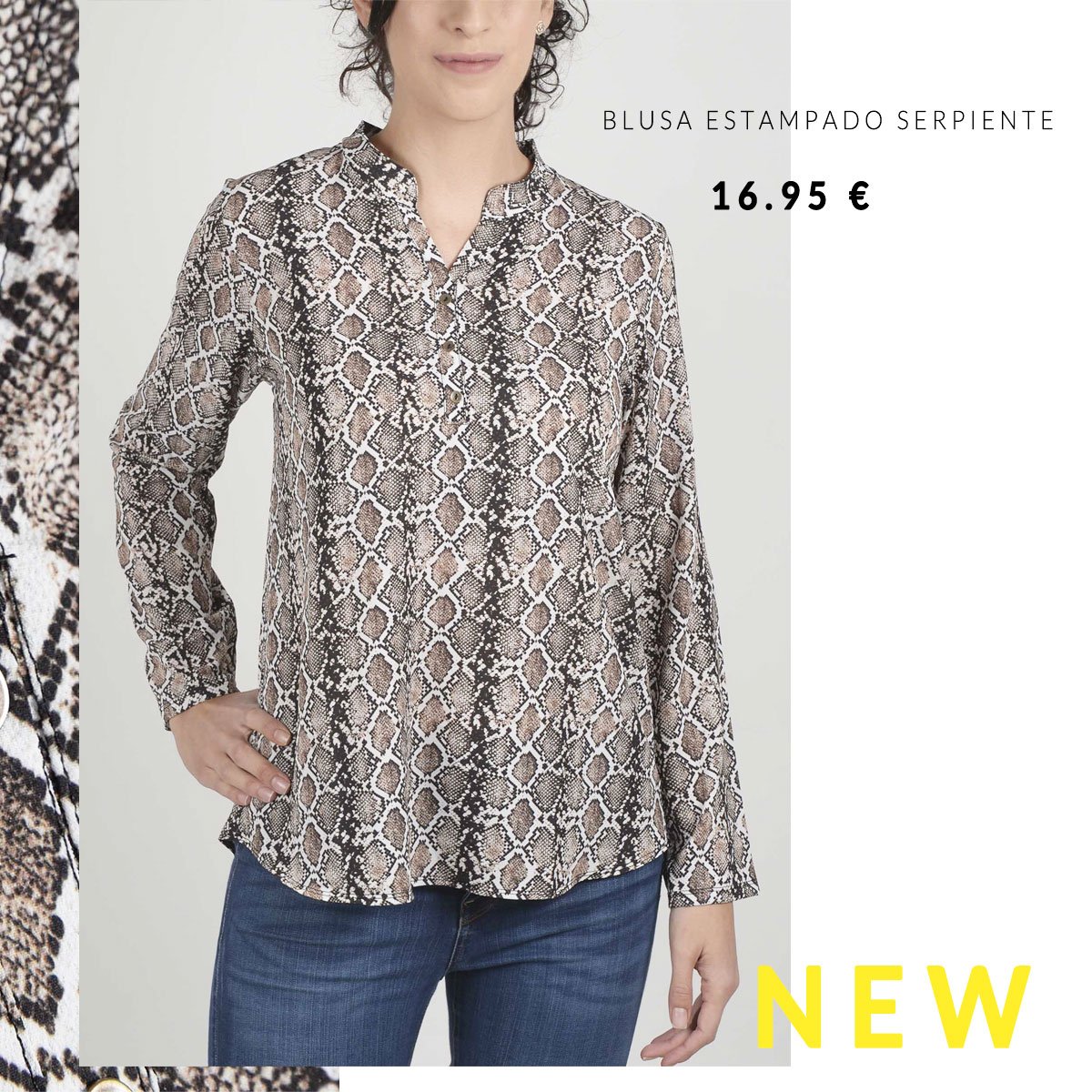 Festa_Moda's tweet image. Atrévete con esta blusa de estampado serpiente 🐍desde 16.95€. TALLAS DE LA 38 A LA 54
Compra aquí 👉 bit.ly/2CNYQ6v
DISPONIBLE EN TIENDAS Y ONLINE
festa.es
Entrega gratuita en tiendas y envío gratis a partir de 30€ | Devoluciones gratuitas
