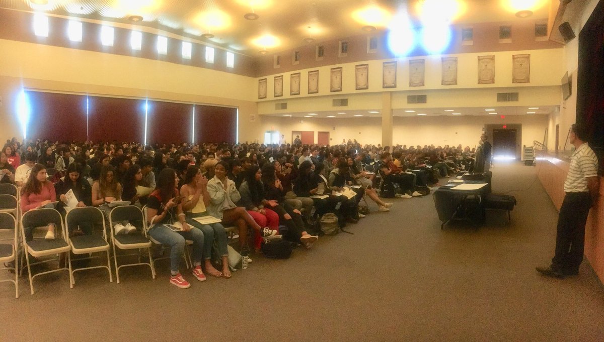 Getting exciting for Graduation! Senior Assembly happening now. Class of 2019 - let’s do this!! #Classof2019 #weareotay