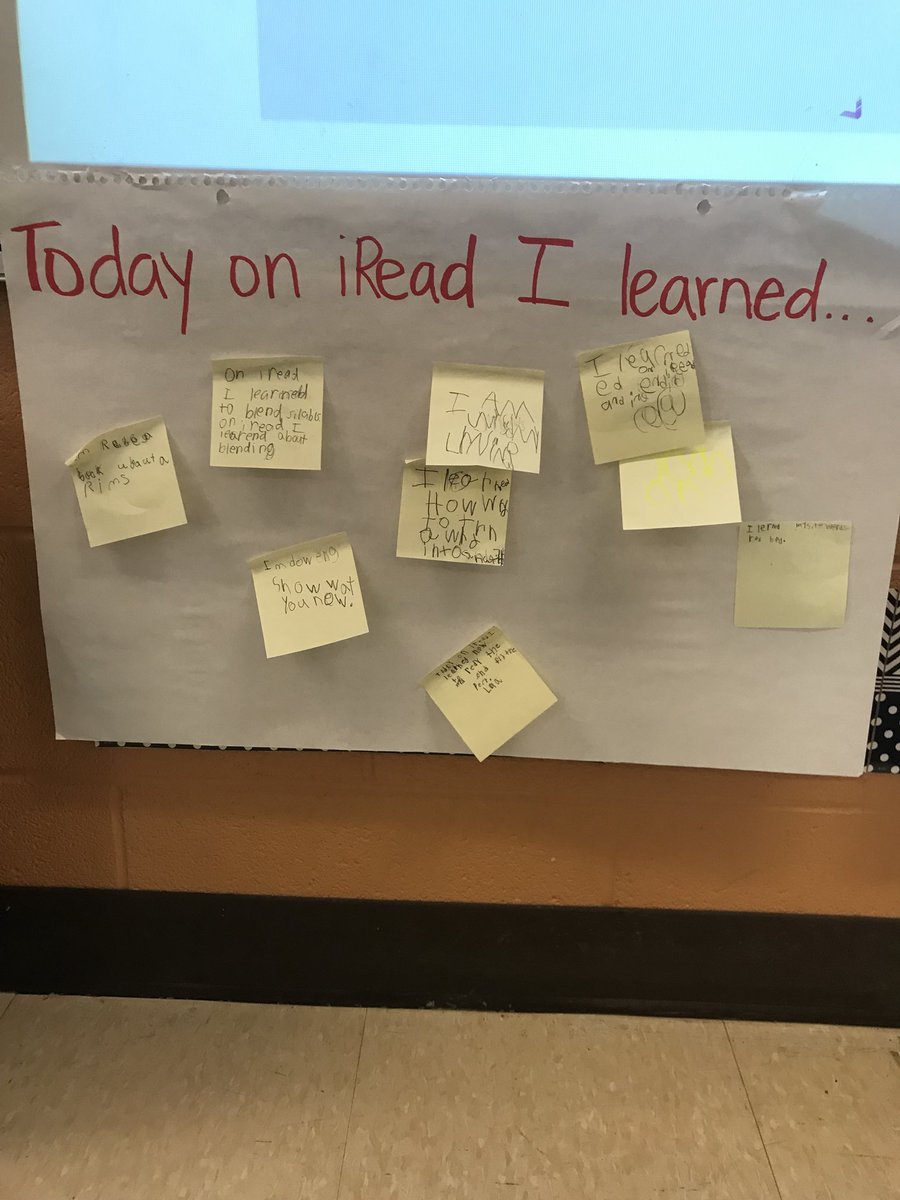 MsJohnstonBES's tweet photo. My students are doing a great job reflecting after iRead! #BEStools https://t.co/YDfO6LOEcw