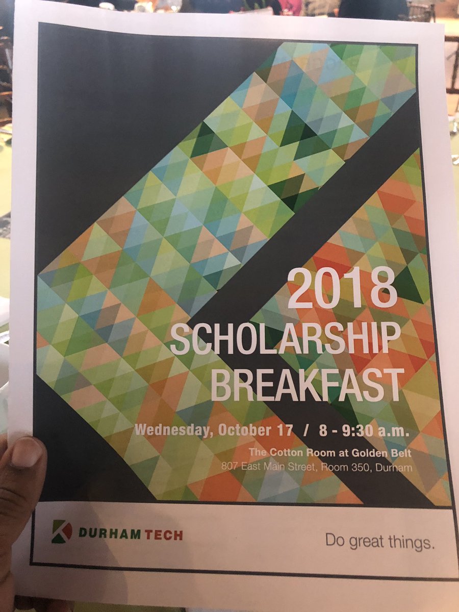 Carmella_Melton's tweet photo. I was honored to be the alumni speaker this morning at the @durhamtech scholarship breakfast. #DTCC changed my life and I’m forever grateful for my experience and to serve on the Board. #DoGreatThings #SupportCommunityColleges https://t.co/YhIHNQsoL1