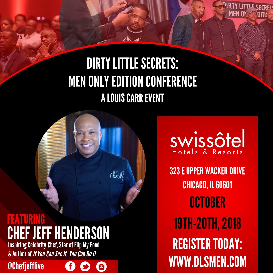 iamlouiscarr's tweet photo. Another dynamic speaker on the lineup is @chefjefflive 🙏🏾 He’ll be sharing his story of redemption along with his many secretes to success! Secure your spot and register today!
#Investinyourself #DLSMen #DLSMenConf18 #Conference https://t.co/Dgbve1PnOP