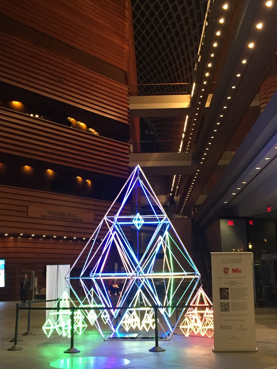 RolandasKr's tweet photo. Revisited art installation “Gardens” by Lithuanian American Ray Bartkus @KimmelCenter in #Phiadelphia at night. Spectacular! Stop by to check it out. #RestoredLithuania100 https://t.co/B0YNQXM1A3