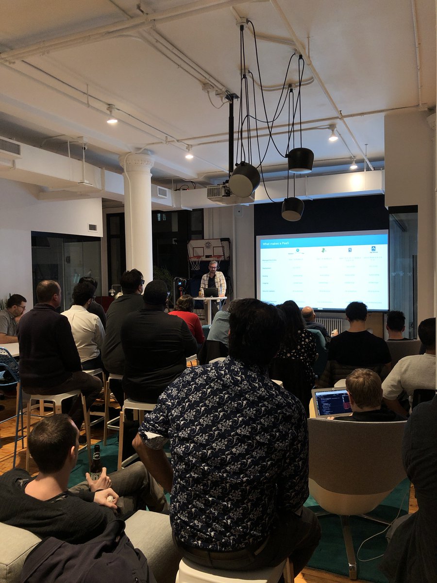 ClojureNYC's tweet image. Two great talks at @clojurenyc at @workframehq tonight. Thanks Dennis and Simon! Video to come.