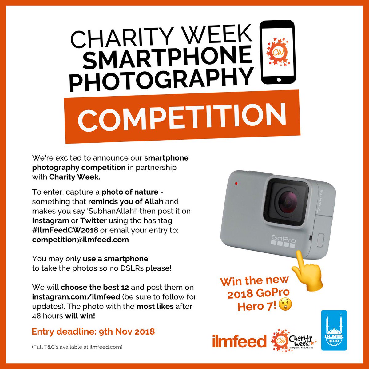 Enter our smartphone photography competition with <a href="/IlmFeed/">ilmfeed</a> for your chance to win a GoPro! 

Pics must be tagged #IlmFeedCW2018 or emailed to competition@ilmfeed.com. 

#LetsGrowTogether