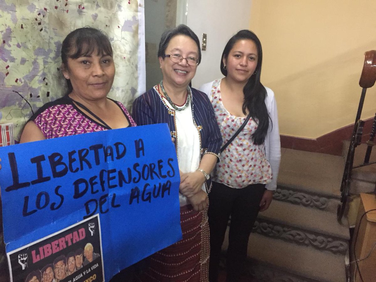 vasodemar's tweet image. RT "RT CDHZL: Familiares de los #presxspolíticxs de #Tlanixco fueron escuchados personalmente por la #Relatora de Pueblos #Indígenas de la #ONU, VTauliCorpuz UNSR_VickyTauli
ONUDHmexico

Así continua la campaña x la libertad de los #defensores #indig… https://t.co/gE20AnshnN"