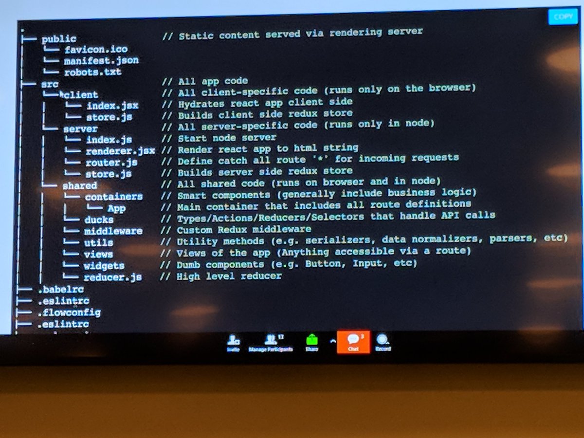 douglasloyo's tweet image. What would my #folderstructure look like on a #nodejs #reactjs #SSR #app.
At the #austinnodejs #meetup