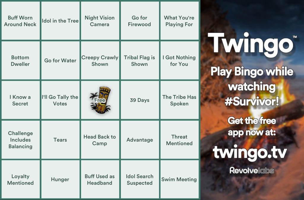 NutsTv's tweet photo. Going for a win tonight
Playing #Survivor Bingo with the free Twingo app from https://t.co/9z070LOaME https://t.co/FR94EZRSYx