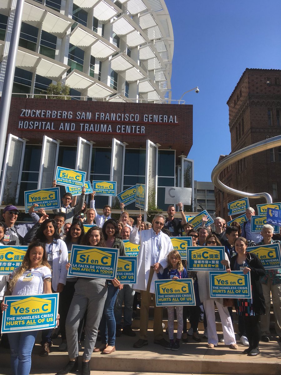 So proud to have such incredible healthcare professionals working to address the homelessness crisis in #SF! #YESonC!!!
