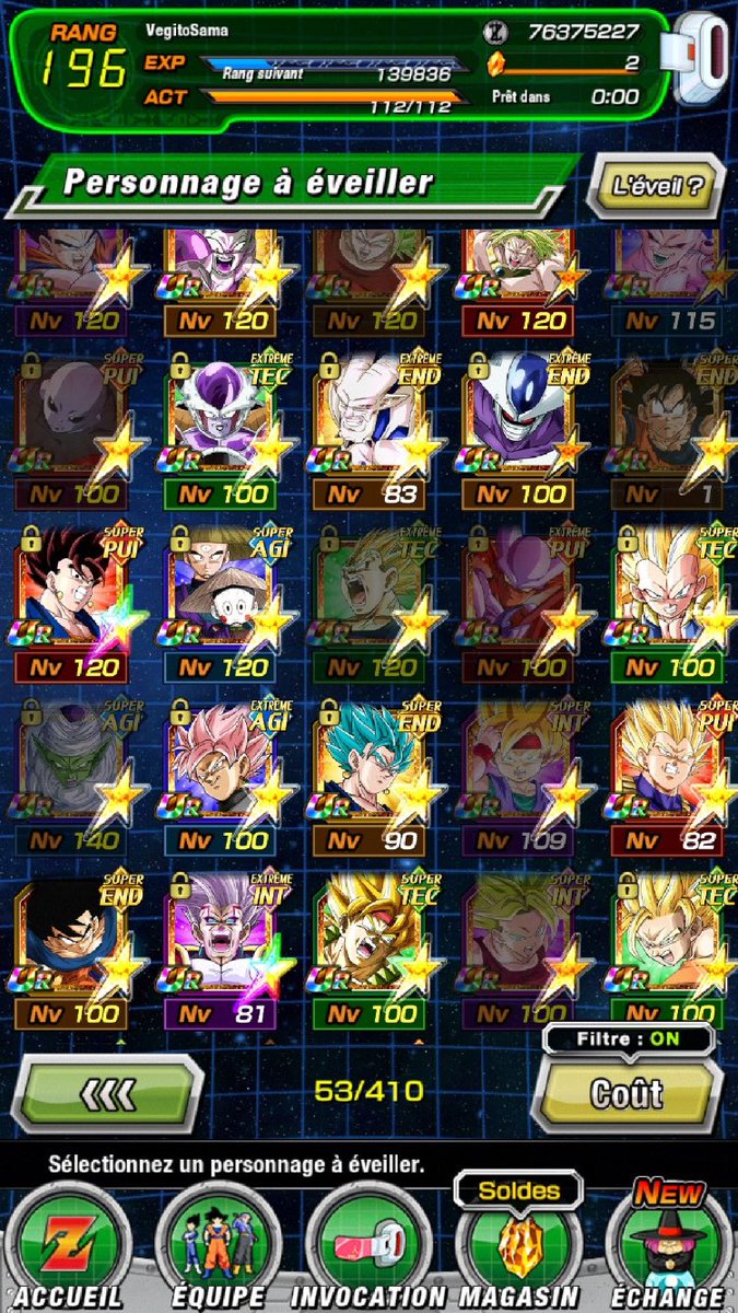 AppspourAndroid's tweet image. Compte à échanger, contre très bon reroll global #dokkantrade