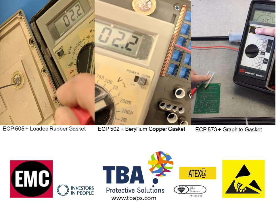 TBA_ps's tweet image. #TBAPS bring a #CompleteProtectionSolution to your #EMIShielding  or #ESDgrounding problem. When used in combination #TBAPS #EMIShieldingPaints or #antistaticcoatings provide very effective #shielding against #EMI + #electrostaticdischarge.