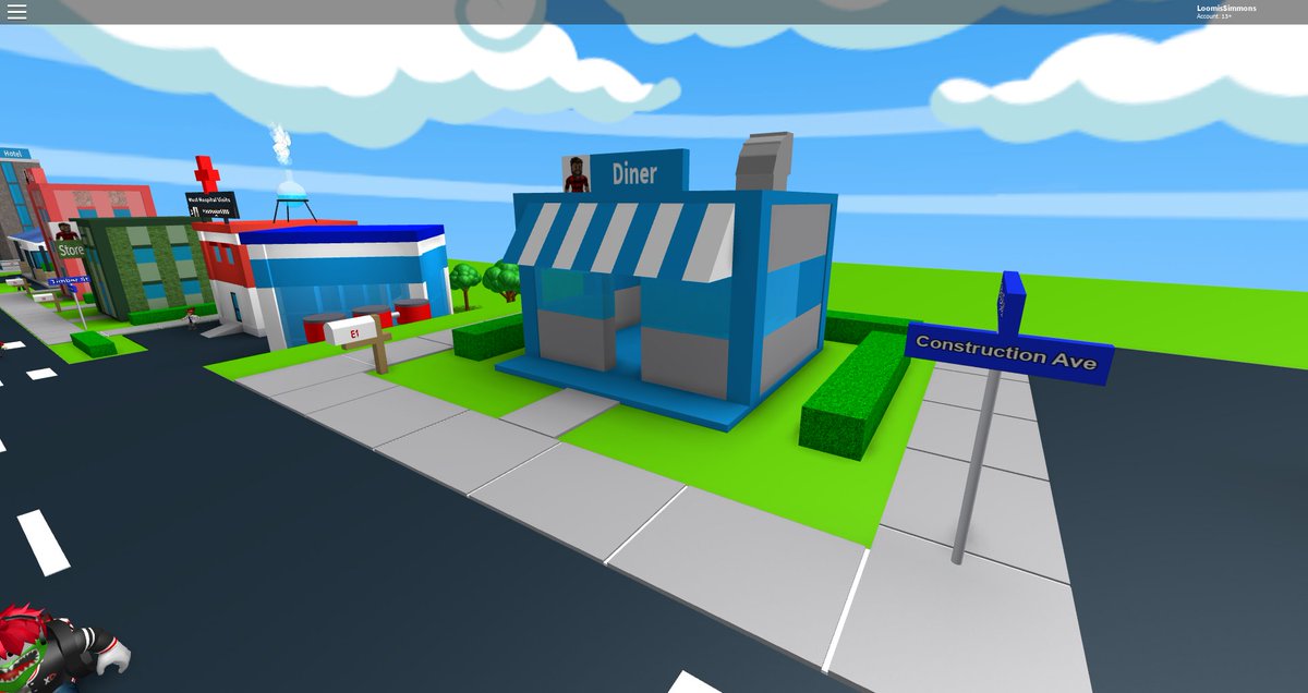 Funtimegames On Twitter We Have Added A New Building To Demoville The Diner Designed By E6 4kokgsp Check It Out And Give Him A Hand On The Nice Work We Also Had To - flamethrower roblox codes